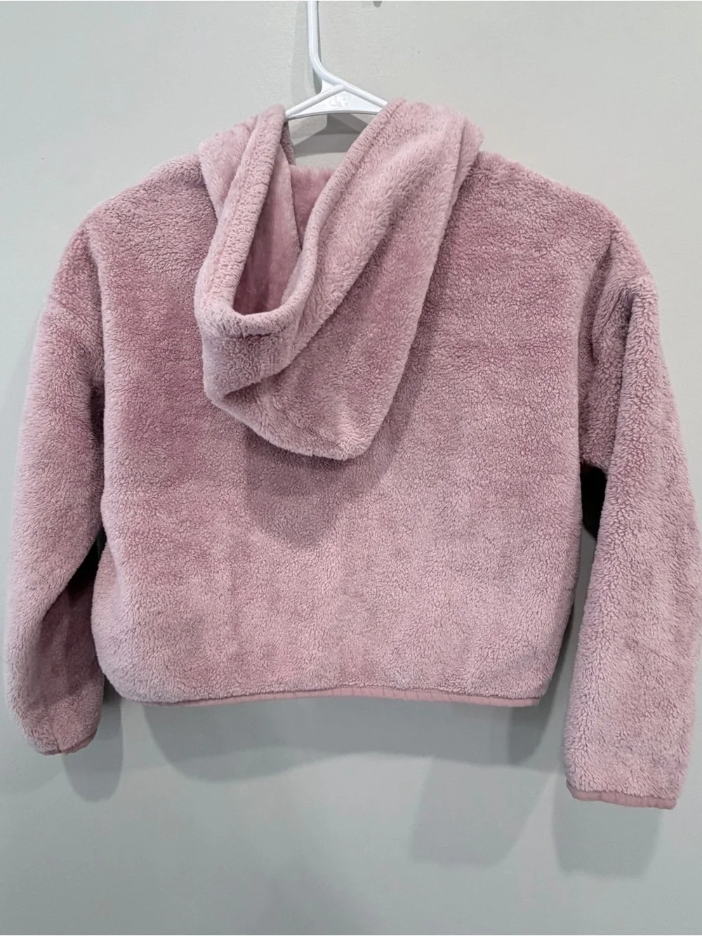 OshKosh B'gosh Plush Zip Hoodie in Light Mauve Pink